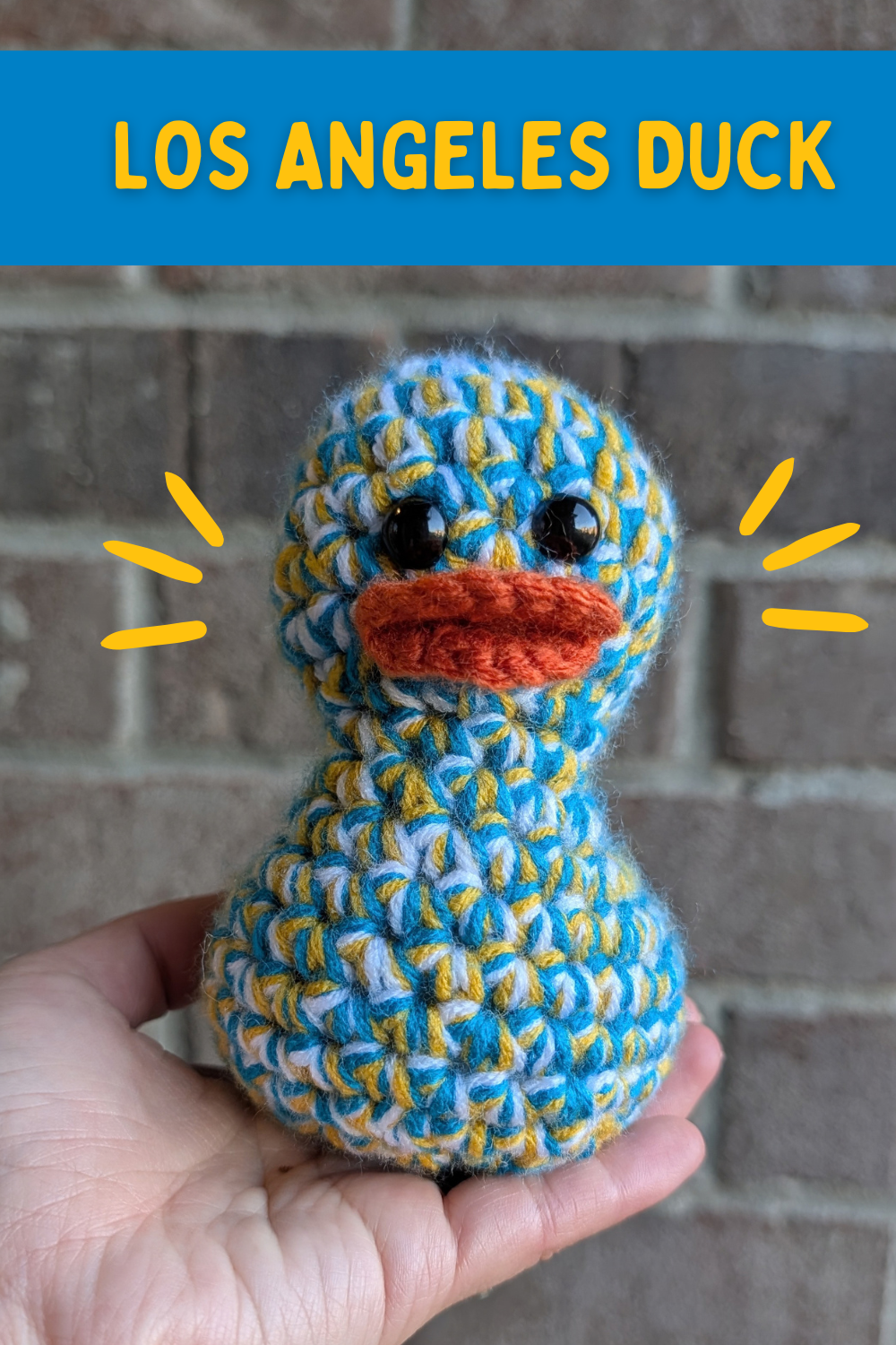 LA Electric Blue & Yellow Duck