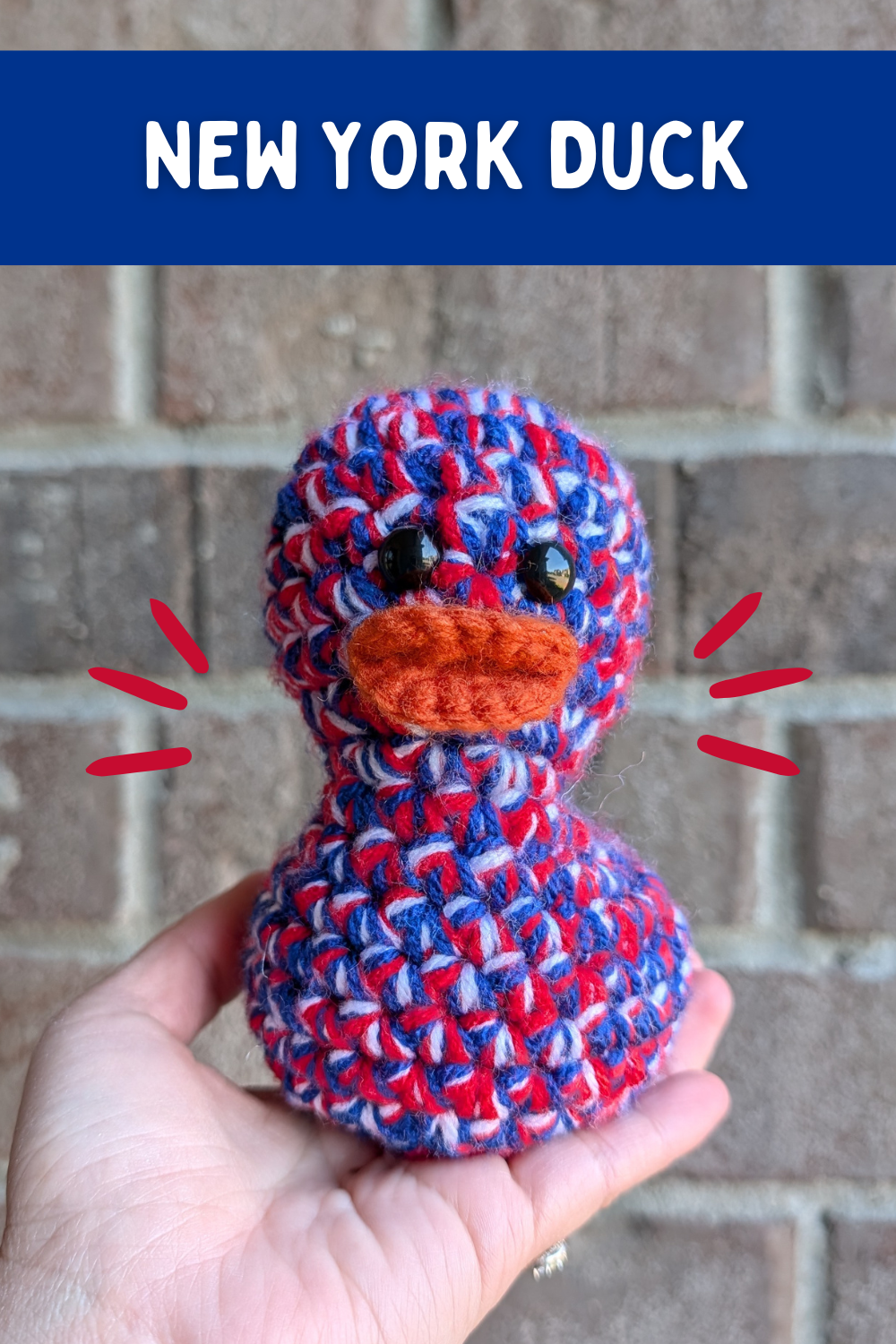 New York Red & Blue Duck