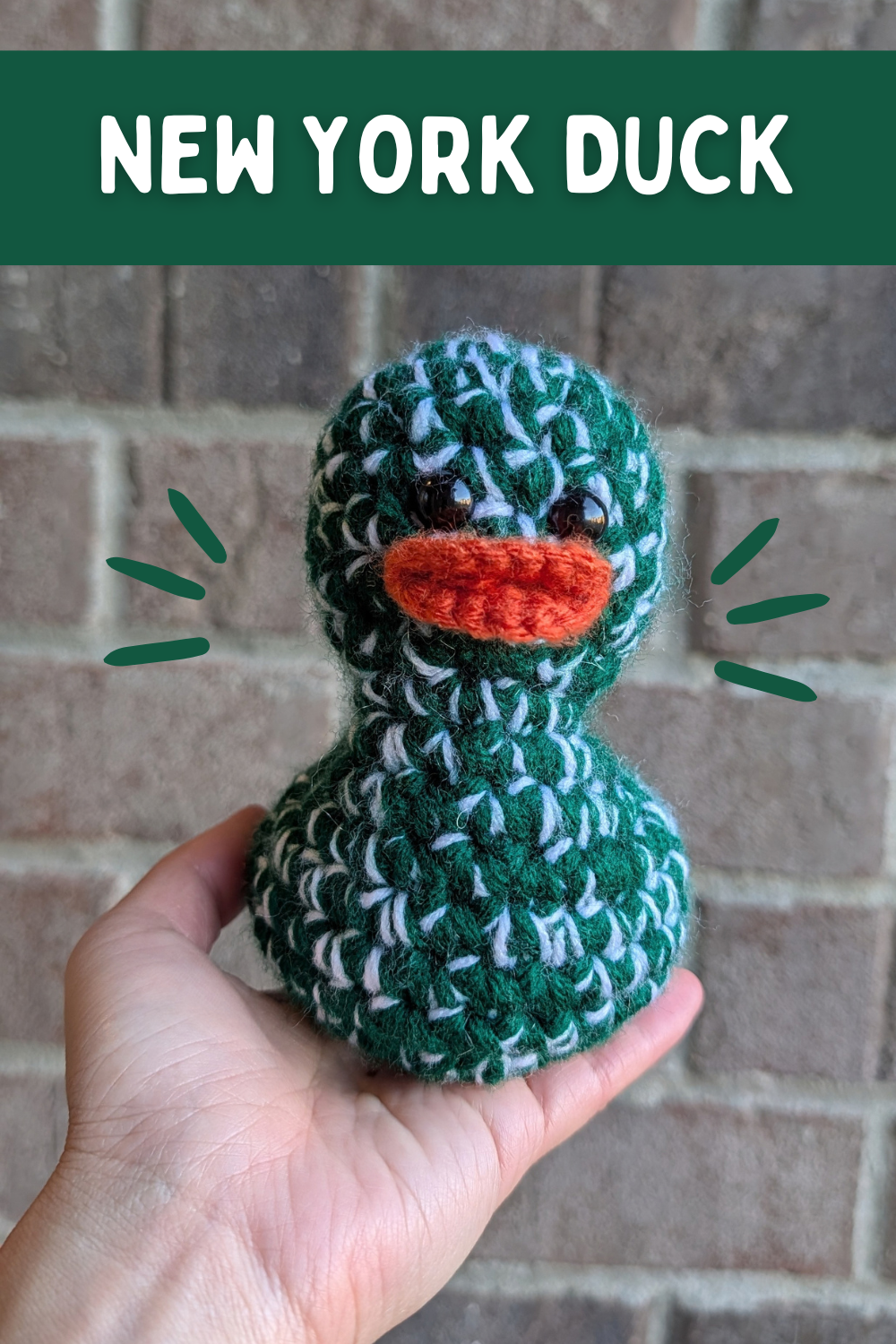 New York Green & White Duck